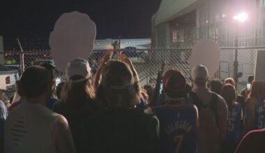 Thunder fans rally at airport to welcome team after tough loss to Pacers in Game 6