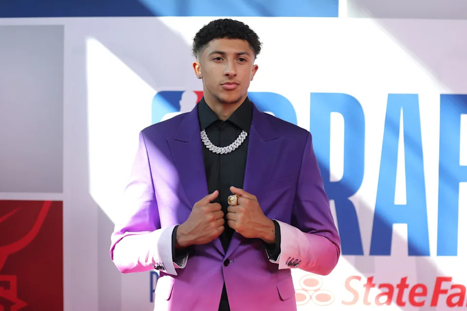 Nique Clifford arrives before the first round of the 2025 NBA Draft at Barclays Center.© Brad Penner-Imagn Images
