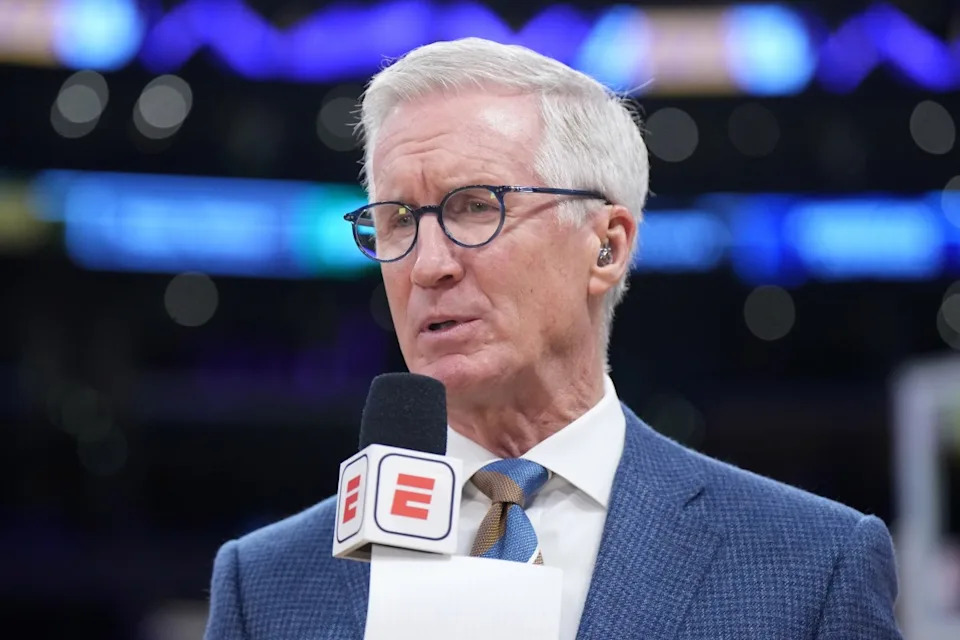 ABC and ESPN broadcaster Mike Breen.Kirby Lee-Imagn Images
