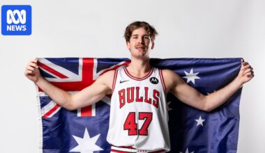 NBA draftee Lachlan Olbrich's 'surreal' journey from suburban Adelaide to Chicago Bulls