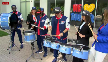 Thunder Drummers help fuel energy during historic NBA Finals run