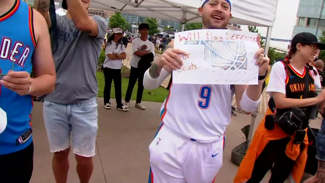 Game 7 excitement spreads through OKC