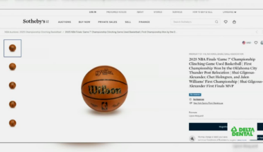 OKC Thunder NBA Finals Game 7 basketball goes up for auction