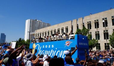 Nearly 500,000 line parade route to celebrate Oklahoma City Thunder’s championship victory | News
