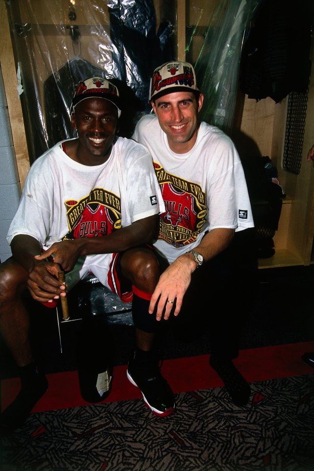 Haley won the 1996 NBA title alongside Jordan
