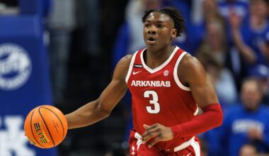 Lakers trade for Arkansas basketball’s Adou Thiero in 2025 NBA Draft