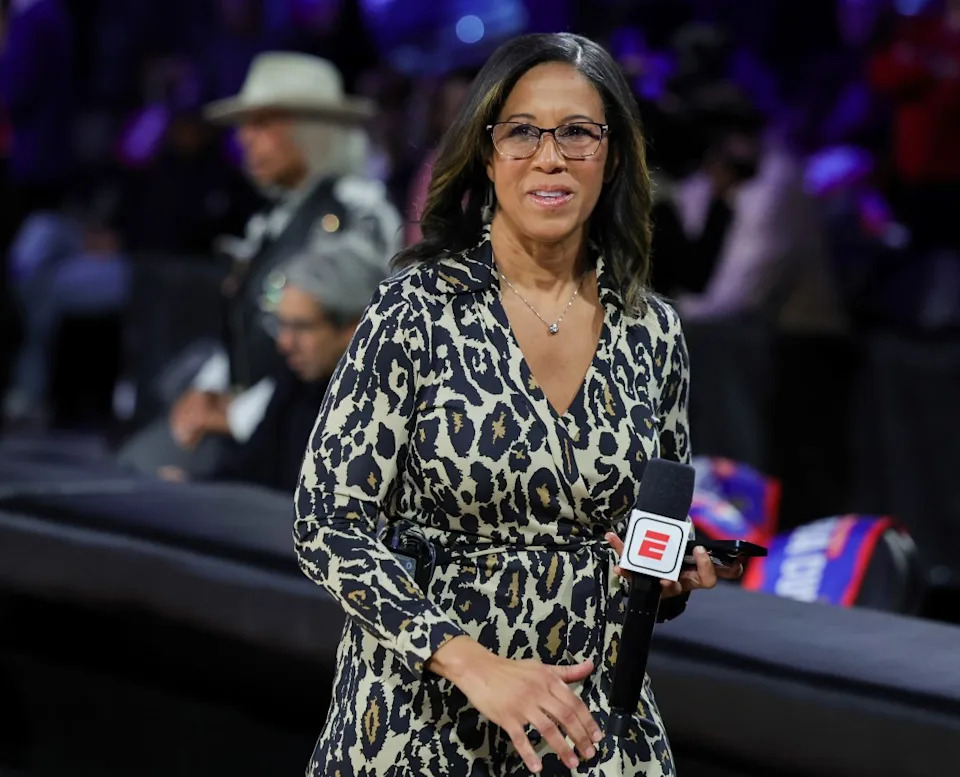 Lisa Salters will miss ABC’s broadcast of Game 2 of the NBA Finals on Sunday. Getty Images