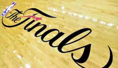 NBA Finals fans miss eye candy on court. Where is the logo?