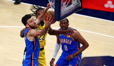 Chet Holmgren shakes off injury scare to help Thunder tie NBA Finals