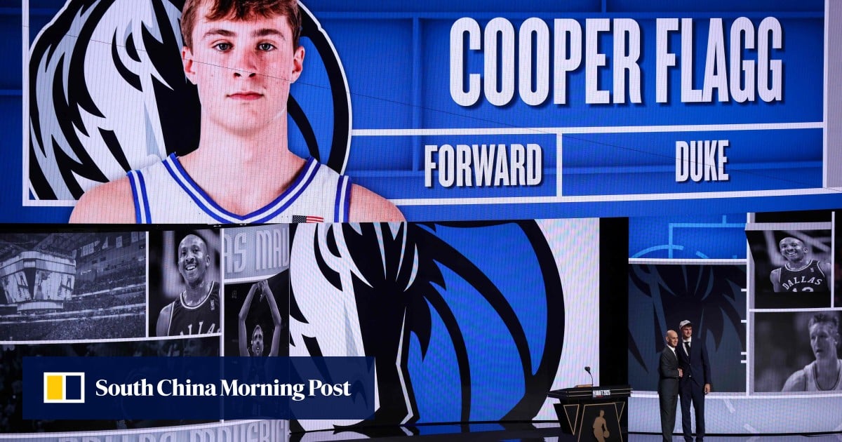 Cooper Flagg joins Mavericks, second-youngest top pick in NBA draft after LeBron James