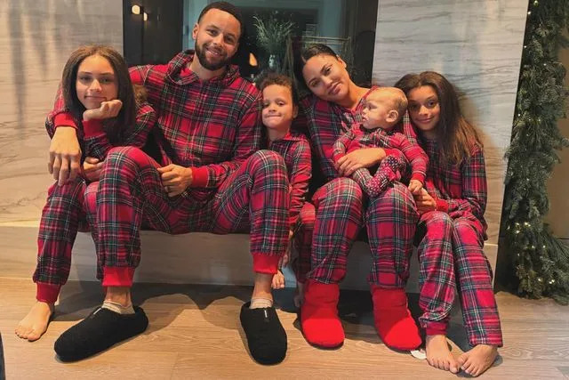 Ayesha Curry/Instagram Stephen and Ayesha Curry with their kids
