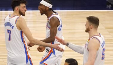 The Oklahoma City Thunder are one win away from the franchise's fifth NBA Finals appearance