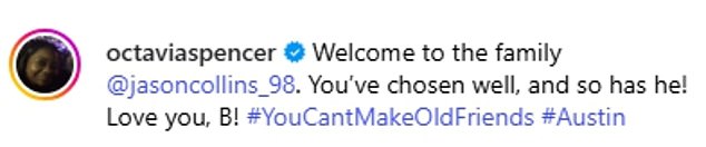 Brunson's Hollywood movie friends Octavia Spencer and Viola Davis sent their congratulations