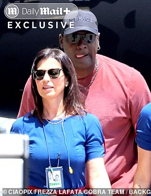 Jordan was joined on the lavish aircraft by his family