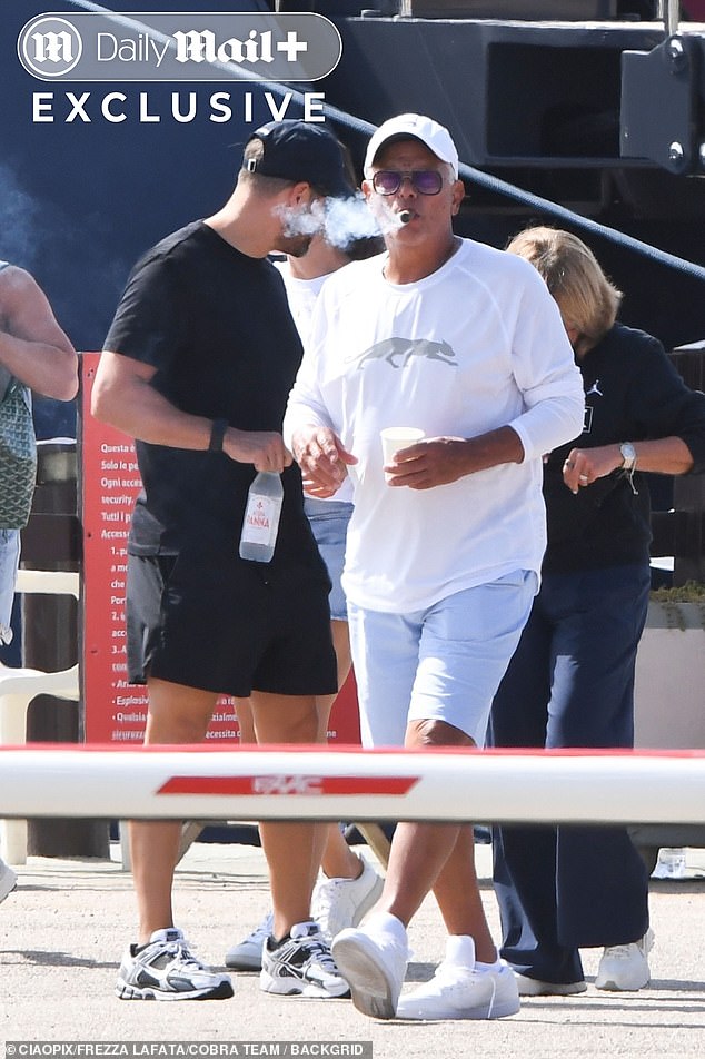 Jordan's love of cigars is a trait he appears to share with his father-in-law Carlos Sr