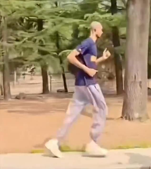 The Frenchman is in the middle of the 10-day exercise trying to stay as isolated as possible