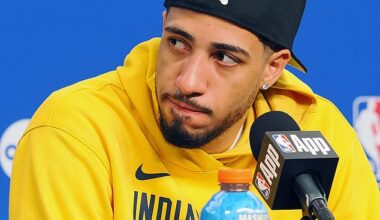 Indiana Pacers star Tyrese Haliburton will reportedly undergo an MRI on a strained right calf