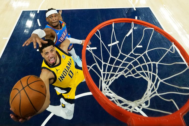 Tyrese Haliburton in action.