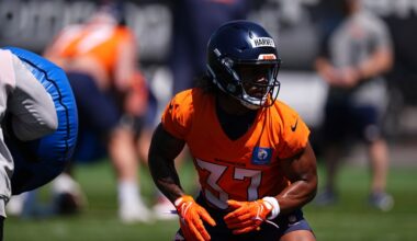 J.K. Dobbins, RJ Harvey and Denver Broncos' running backs