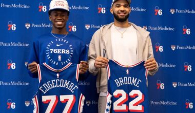 New Sixers VJ Edgecombe, Johni Broome say they're 'here to play basketball'