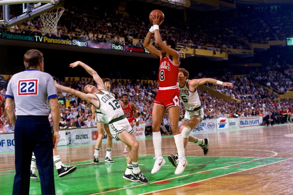 His last ever NBA game came against the Celtics in the 1986 playoffs
