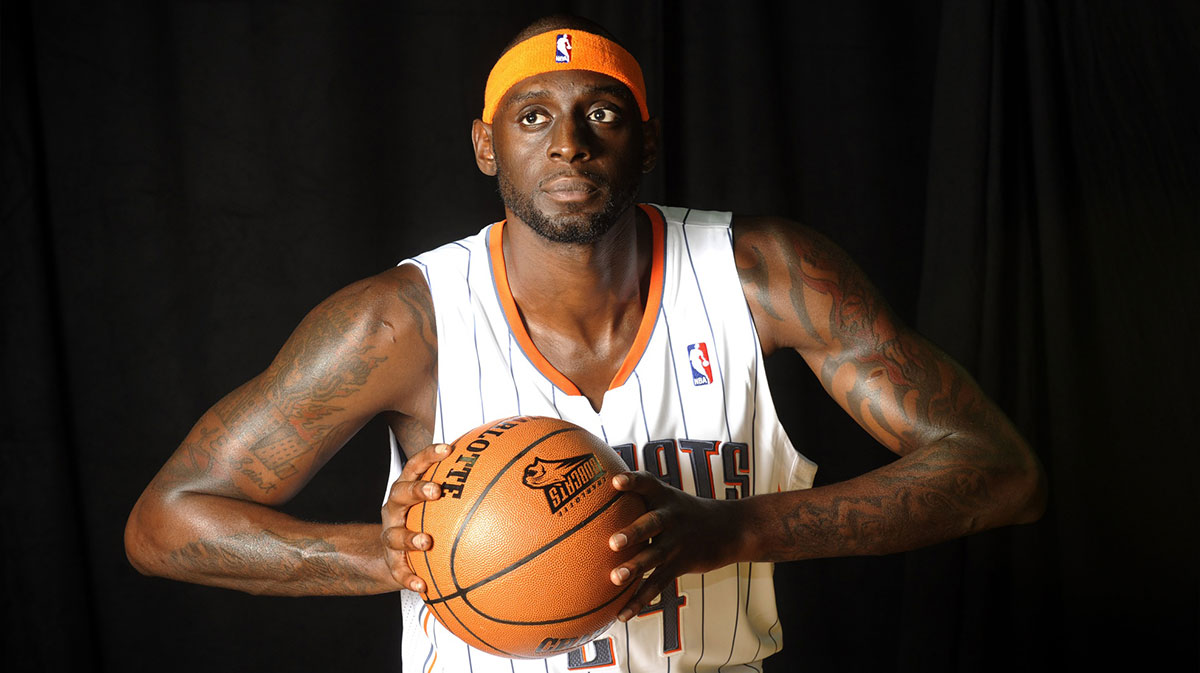 Charlotte Bobcats forward Darius Miles (24) during media day at Time Warner Cable Arena.