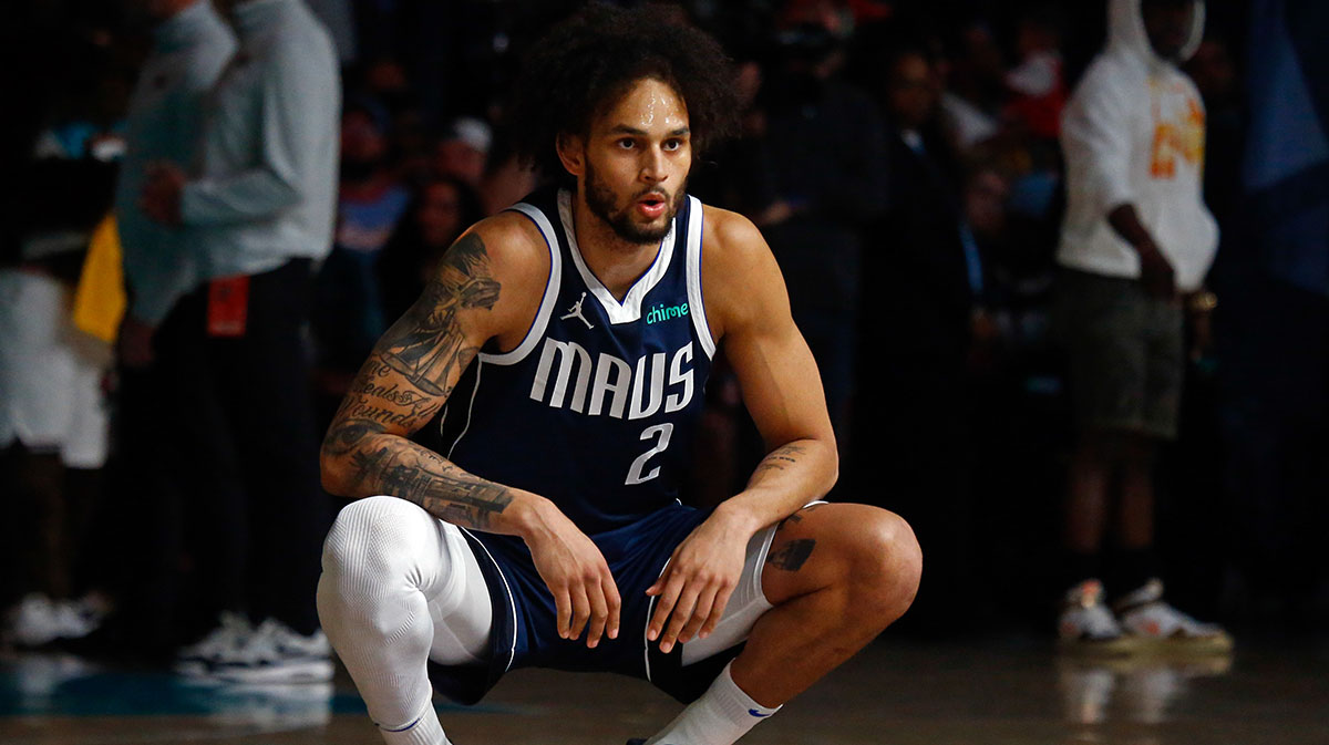 Dallas Mavericks center Dereck Lively II (2) stretches prior to the game against the Memphis Grizzlies at FedExForum.