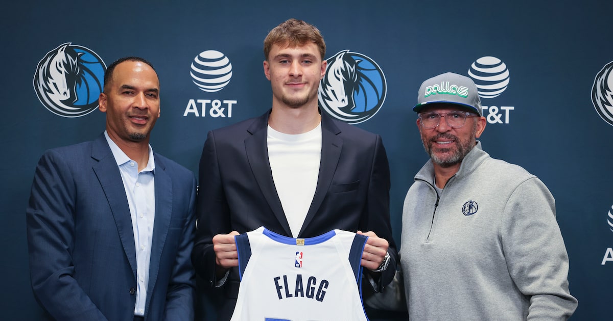 Mavericks’ Cooper Flagg dreams become reality as team introduces No. 1 pick in Dallas