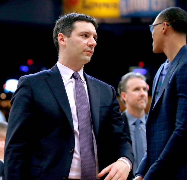Mark Daigneault, former UConn student manager, now head coach of the NBA's Oklahoma City Thunder and in The Finals. "He commands the room."