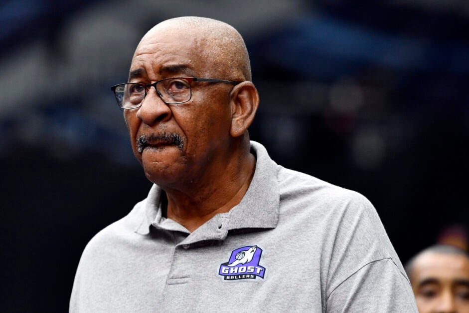 George Gervin coaching in the Big 3.