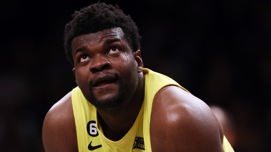 Udoka Azubuike #20 of the Utah Jazz (Photo by Jamie Squire/Getty Images)...