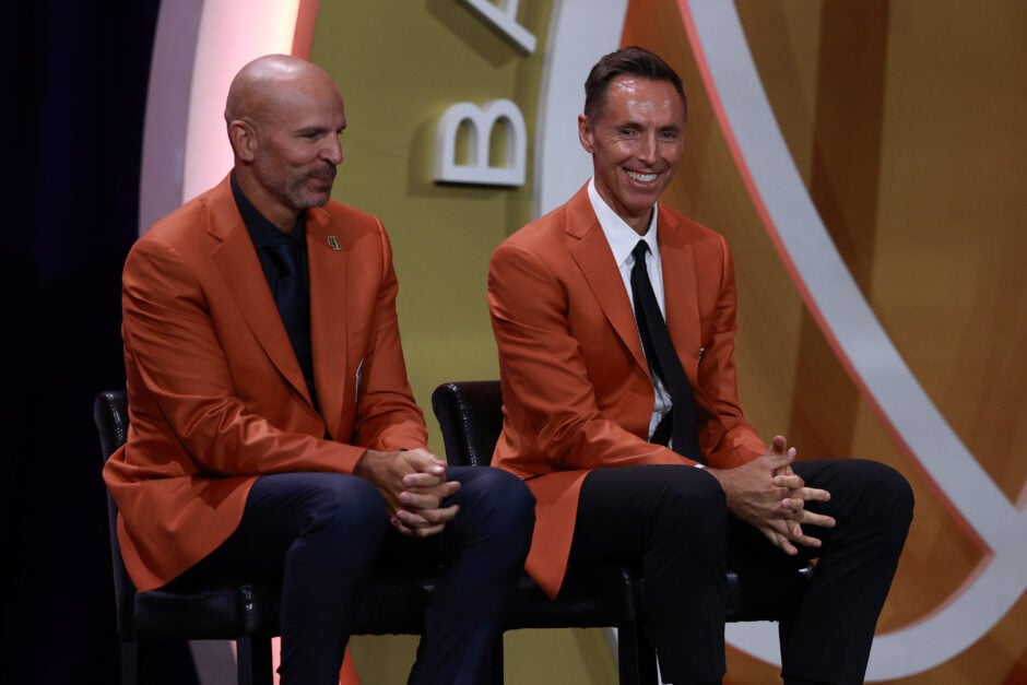 Hall of Fame point guards Steve Nash and Jason Kidd