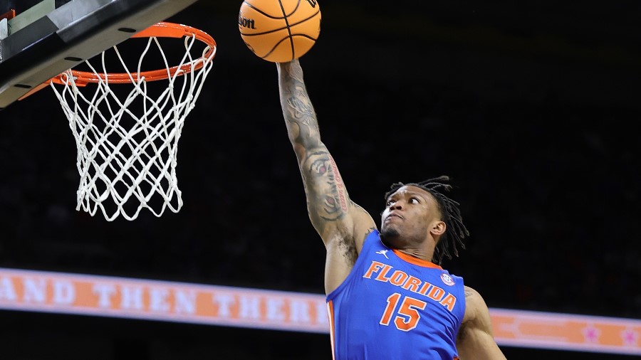 Alijah Martin #15 of the Florida Gators