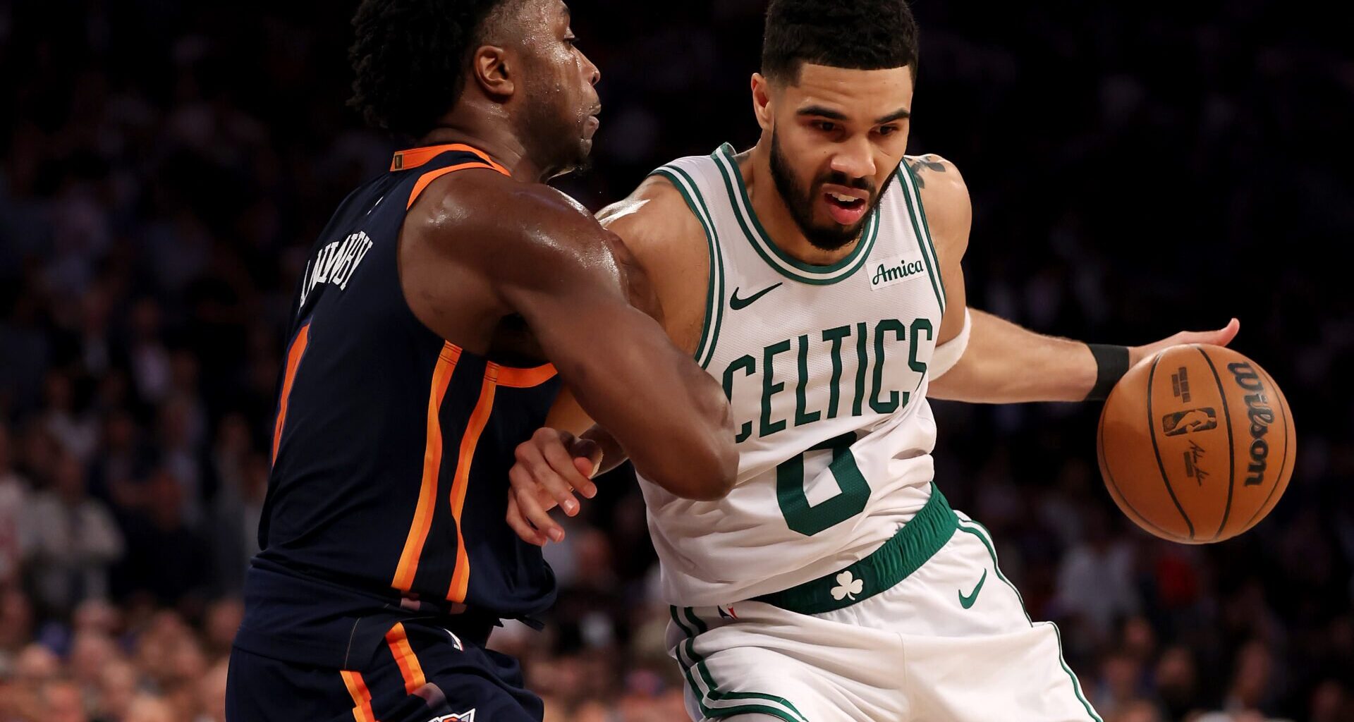 Boston Celtics fans hit back at claims New York Knicks broke up 2024 championship team