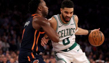Boston Celtics fans hit back at claims New York Knicks broke up 2024 championship team