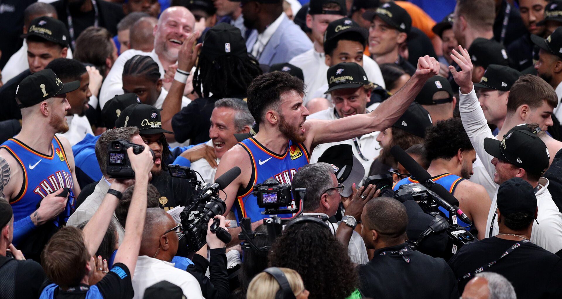 Chet Holmgren responds after learning he set all-time NBA Finals Game 7 record in OKC Thunder win