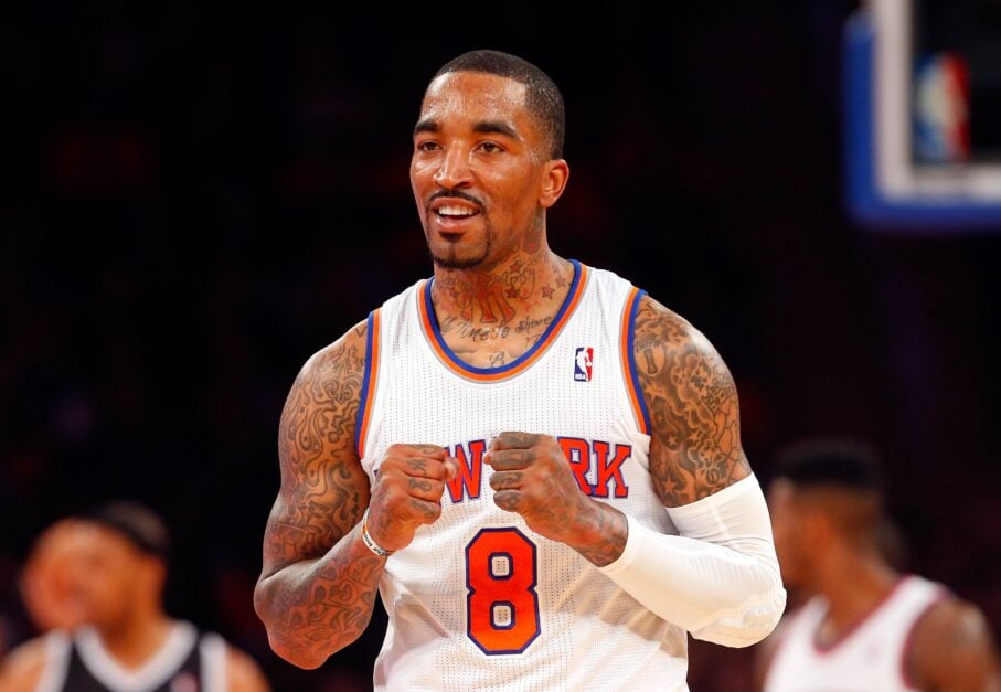 JR Smith playing for the New York Knicks