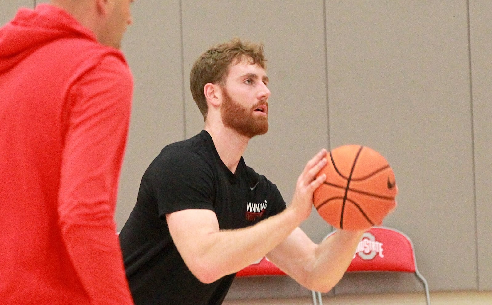 Ohio State basketball transfer Brandon Noel, who was a standout for years at Wright State, practices with the Buckeyes on June 18, 2025.