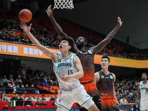 CHINA-JINAN-BASKETBALL-CBA LEAGUE-SHANDONG VS QINGDAO(CN)