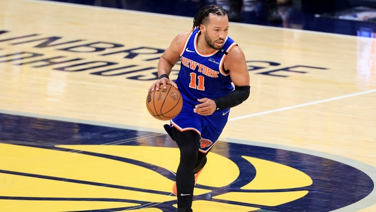 Jalen Brunson had a great series, averaging 30.6 points across the six games against the Pacers(Getty Images via AFP)