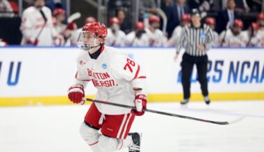 Sacha Boumedienne and the Boston University hockey team reached the NCAA championship game last season.