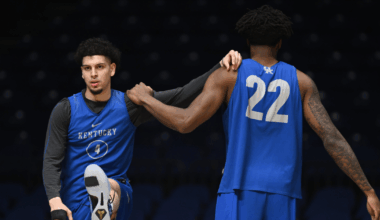 Mark Pope and Kenny Brooks hosted a meet and greet at the Beaumont Kroger in Lexington, KY on Tuesday afternoon