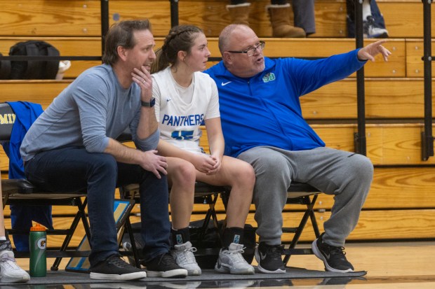 San Domenico assistant coach Dave Levine (left) and Head coach...