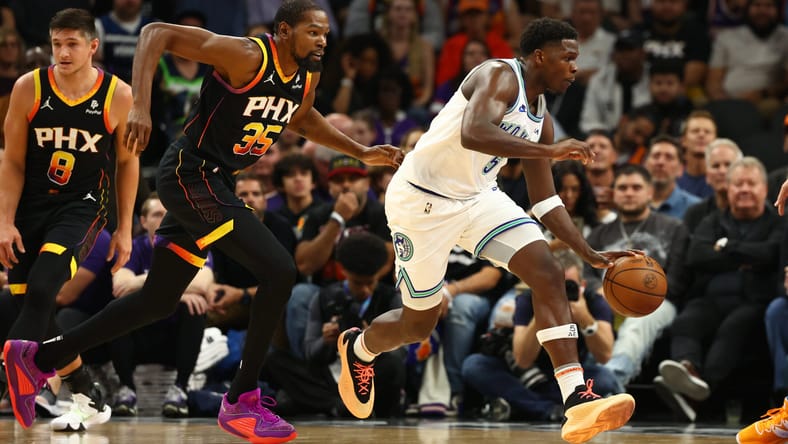 Anthony Edwards, Kevin Durant - Minnesota Timberwolves at Phoenix Suns