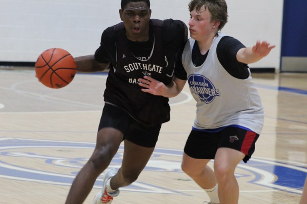 The Flat Rock and Southgate Anderson boys' basketball teams were...