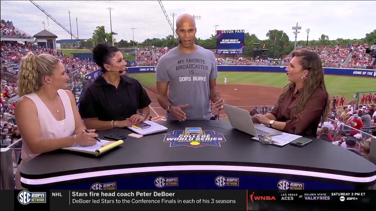Richard Jefferson wears pro-Doris Burke shirt during interview