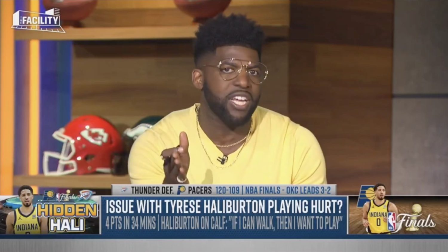 Emmanuel Acho rips 'selfish' Tyrese Haliburton for playing hurt