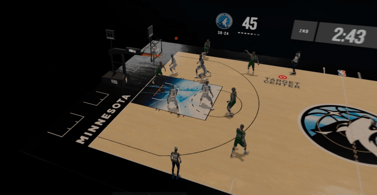 The Vision Pro NBA app turns some games into a miniature 3D diorama