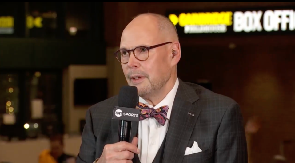 Ernie Johnson choked up as he brought Inside the NBA on TNT to a close