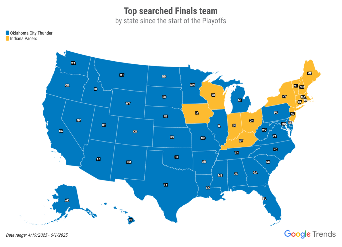 Google Search shares top Search trends for basketball finals